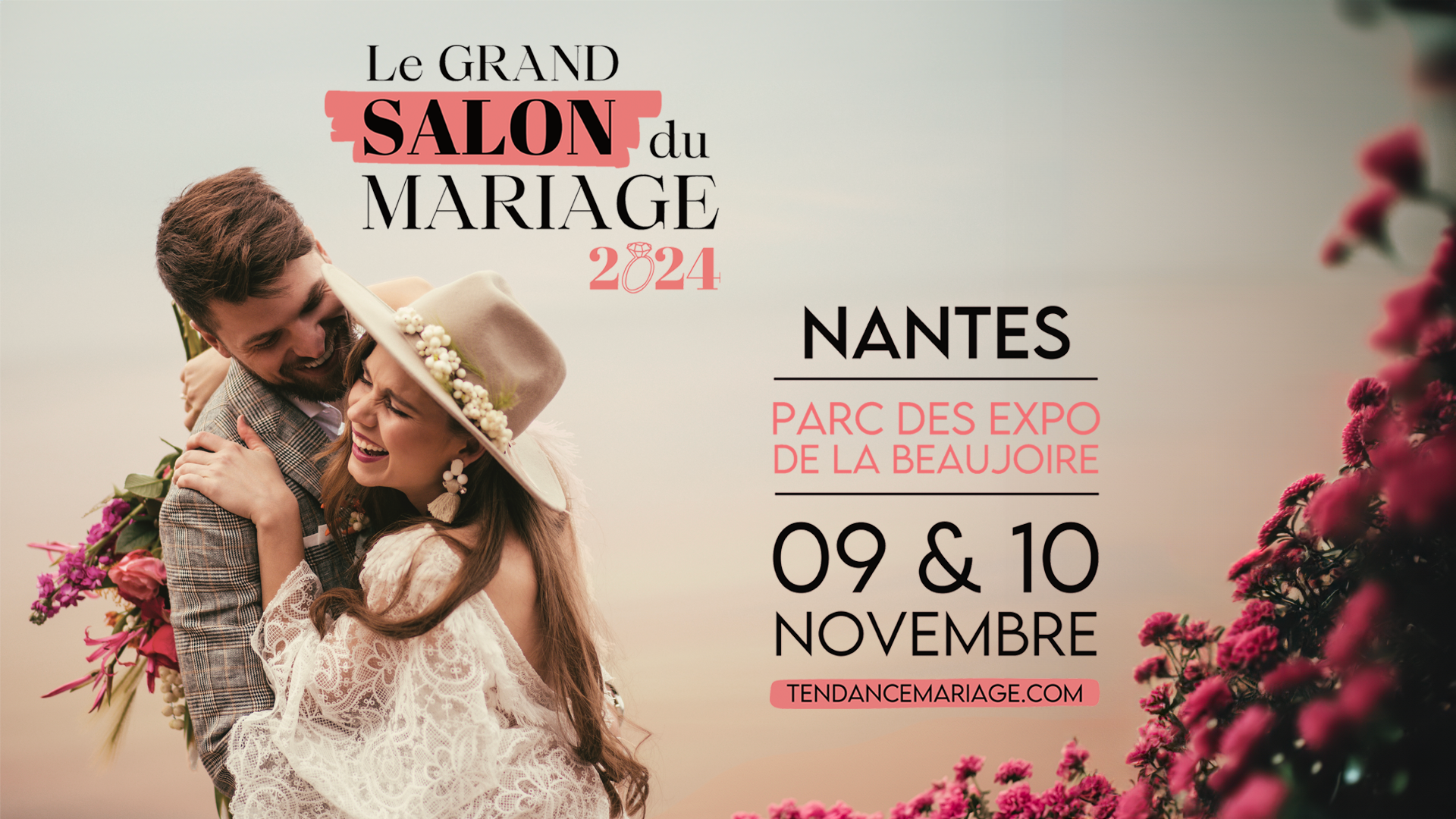 Affiche Salon du mariage Nantes 2024